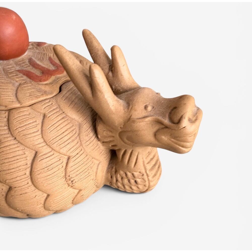 Rare Vintage Chinese Yixing Clay Dragon Teapot - Picture 7 of 12